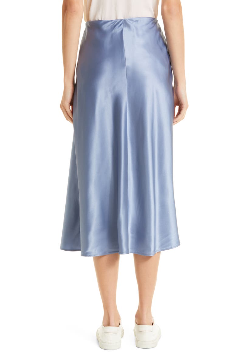 Coimbra Satin Midi Skirt, Alternate, color, CORNFLOWER BLUE