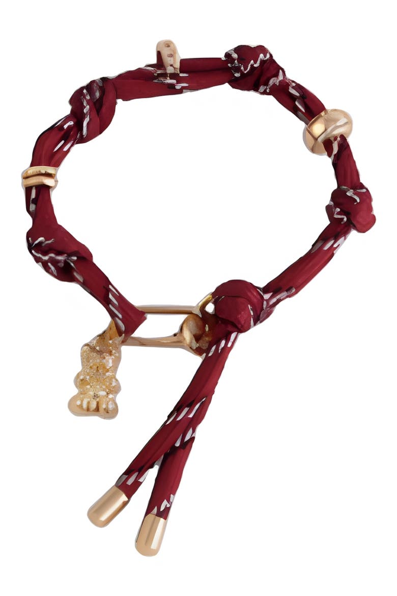 Emmy Roped Bracelet, Main, color, GOLD BEAR