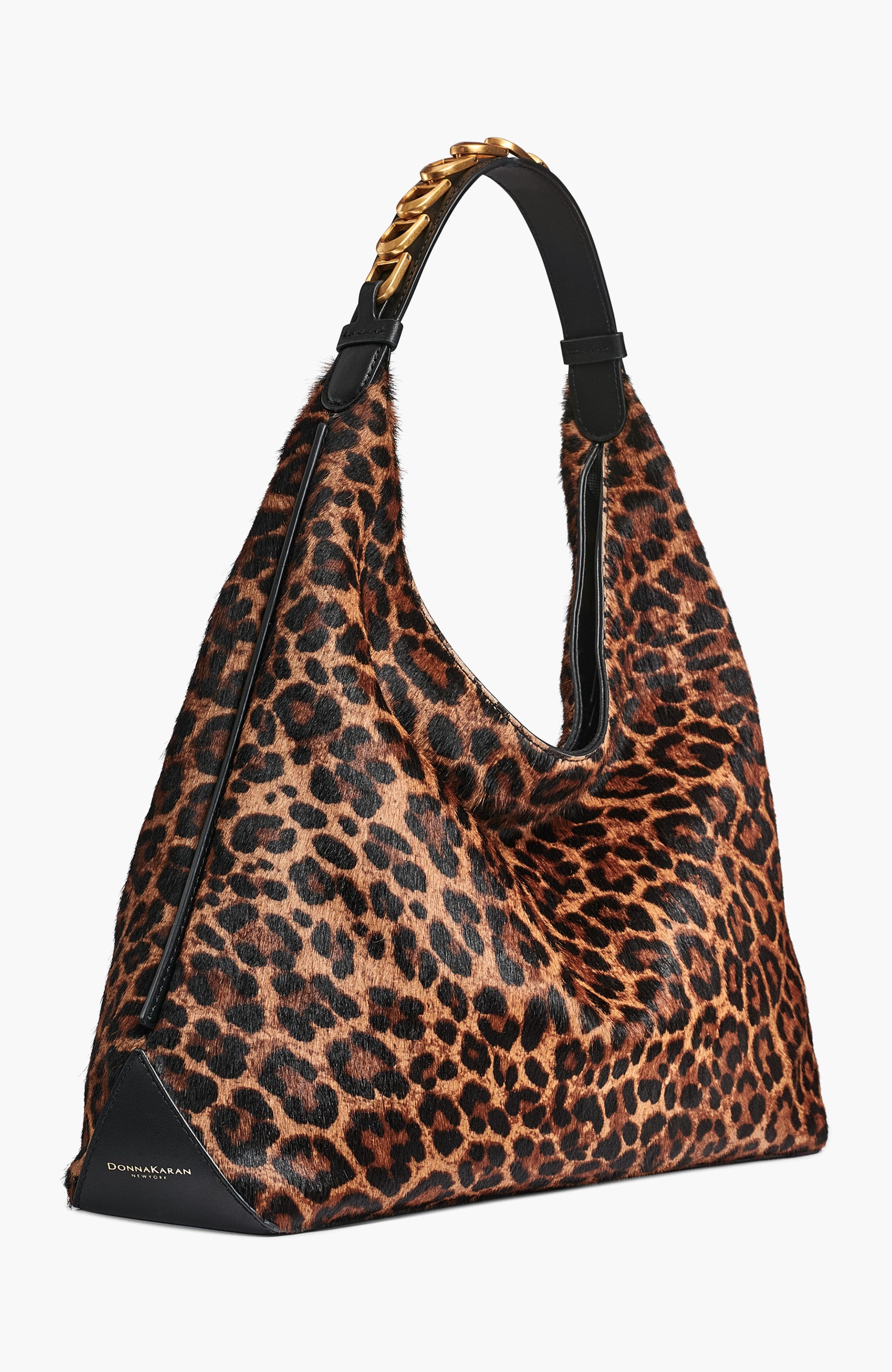 Donna Karan New York Belmore Leopard Small Shoulder, Alternate, color, 