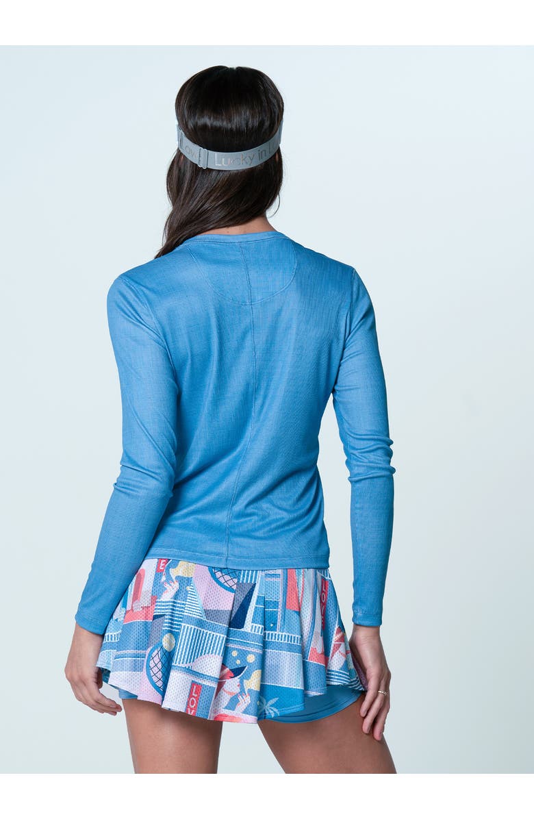 Lucky in Love Linen Play Henley Long Sleeve, Alternate, color,