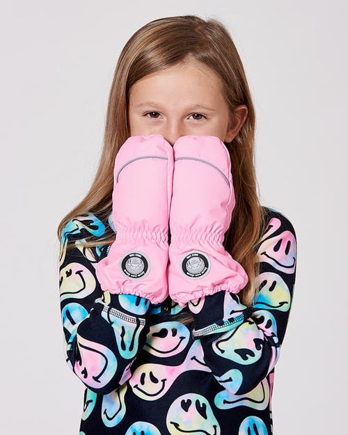 Deux Par Deux Girl Winter Mittens Play In Pink