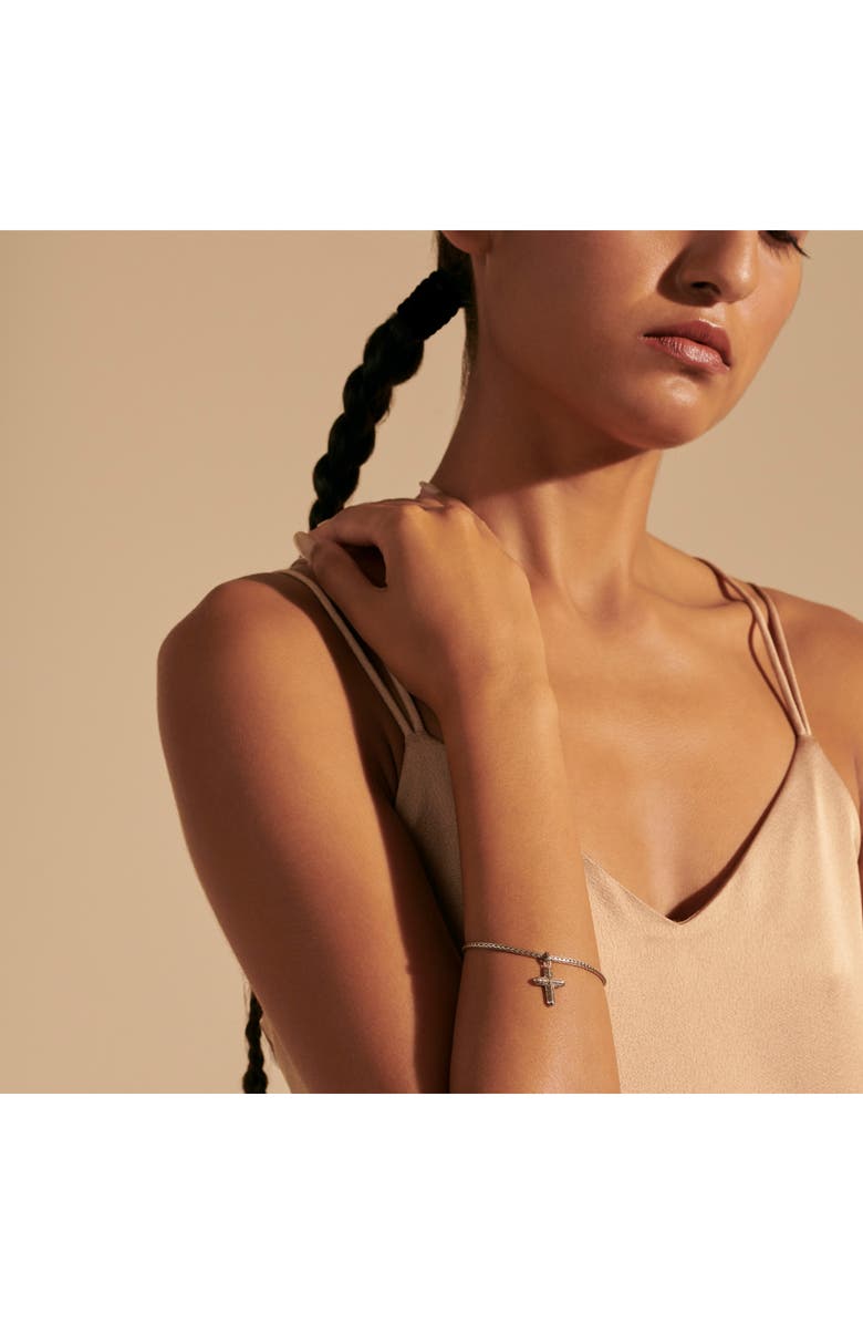 John Hardy Cross Charm Bracelet, Sterling Silver, Alternate, color, 