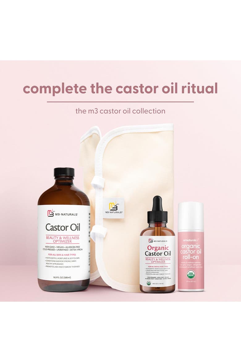 Organic Castor Oil Roll-On, 3 fl oz, Alternate, color, None