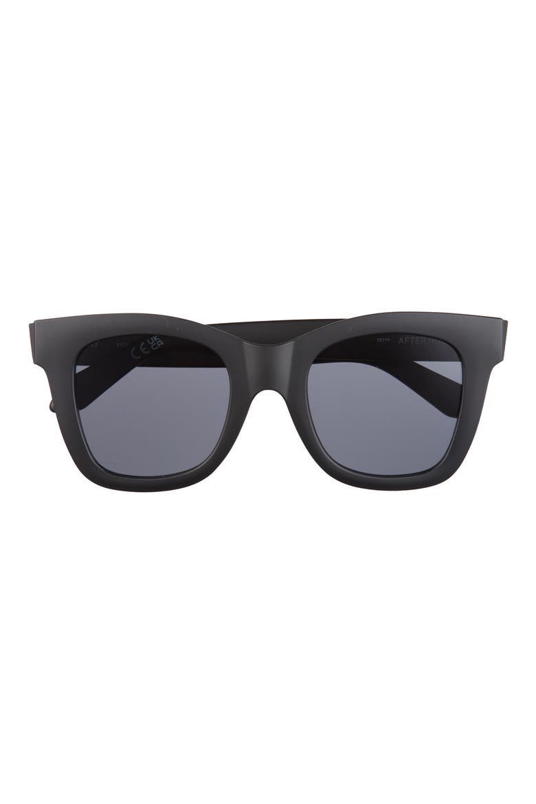 After Hours 51mm Square Sunglasses, Main, color, MATTE BLACK/ SMOKE