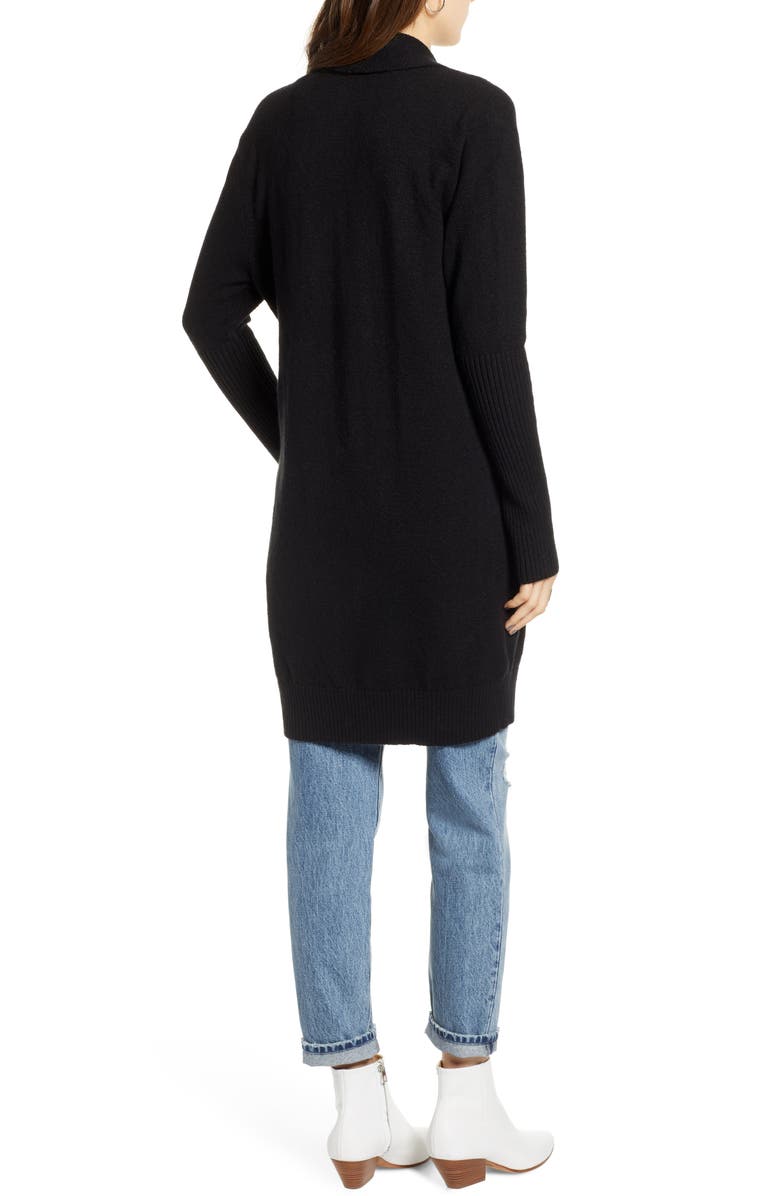 Treasure & Bond Rib Knit Detail Cardigan, Alternate, color, 