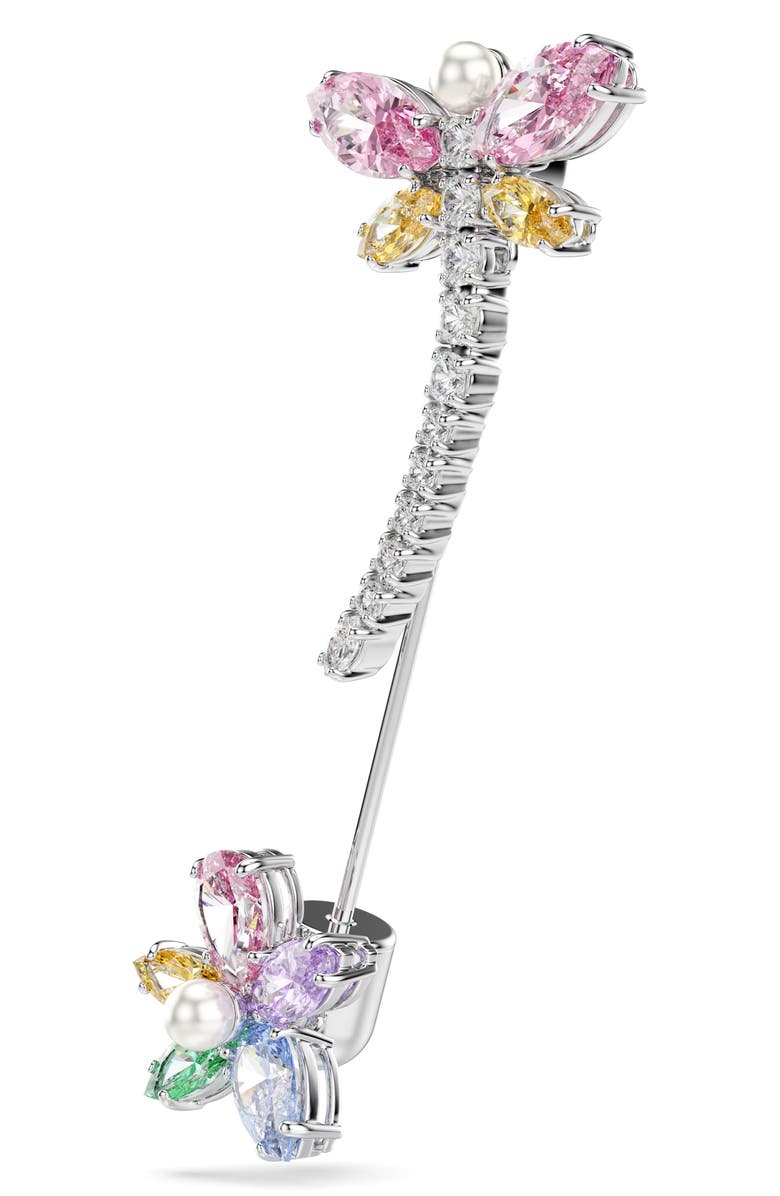 Swarovski x Ariana Grande Brooch, Alternate, color, Silver/ Multi