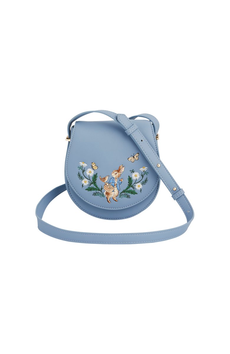 Fable England x Peter Rabbit Blue Saddle Purse, Main, color, Light Blue