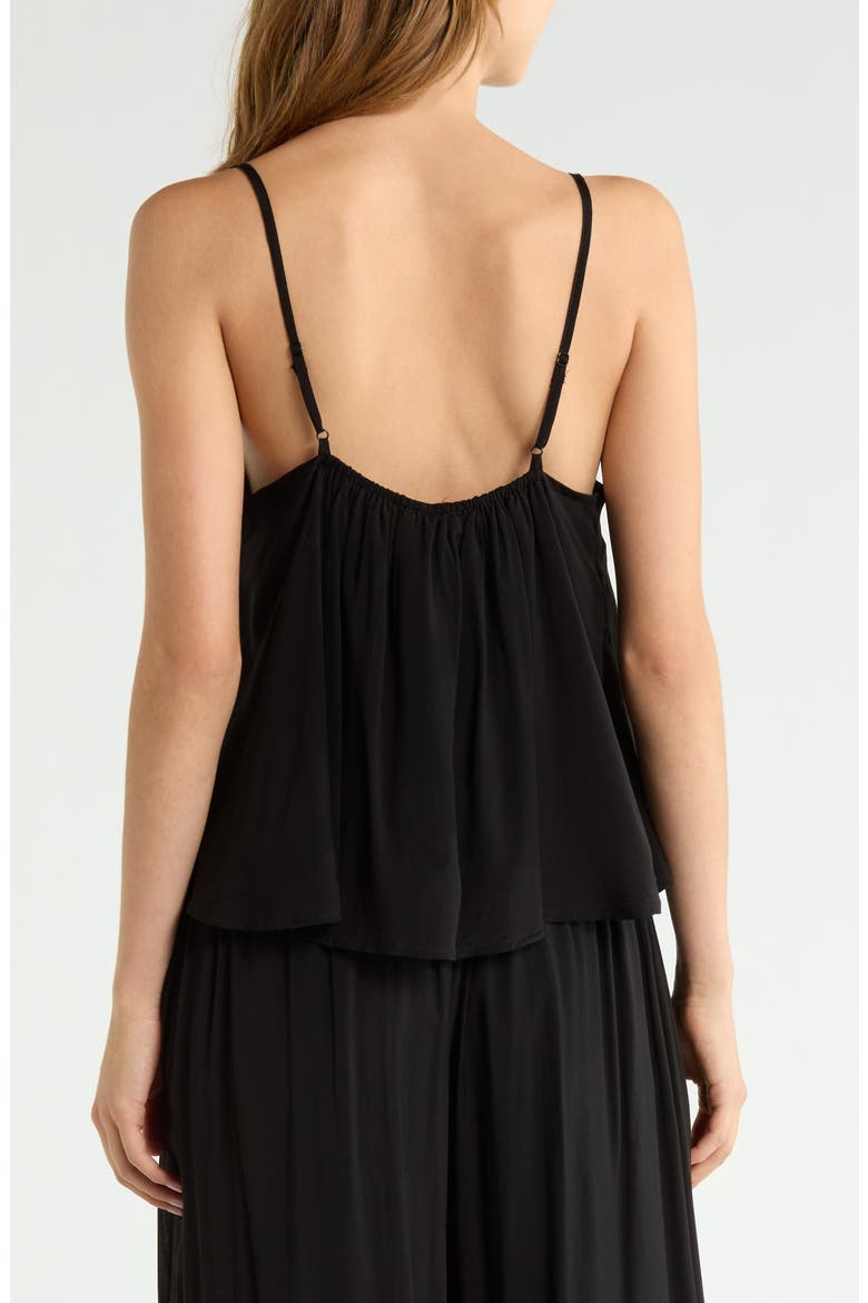 Flowy Cover-Up Camisole, Alternate, color, BLACK