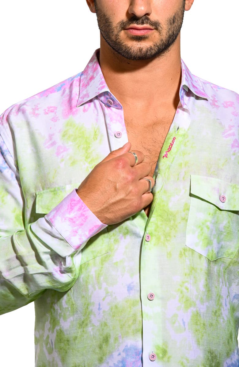 Maceoo Archimedes Resistance Contemporary Fit Button-Up Shirt, Alternate, color, Multi