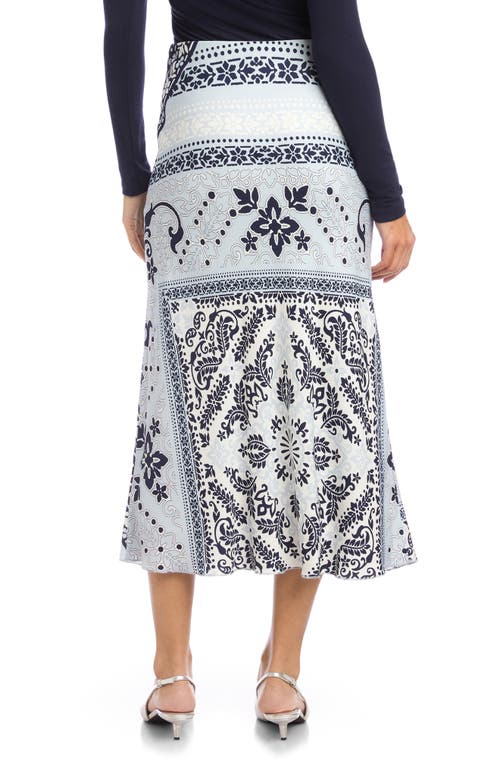 Fifteen Twenty Mia Mix Print Midi Skirt In Multi