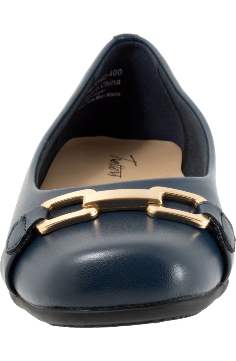 Trotters Sadie Flat, Alternate, color, Navy