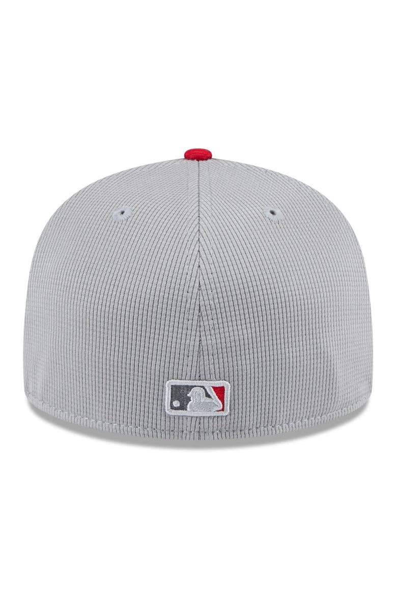 New Era Men's New Era Gray/Red Philadelphia Phillies 2025 Batting Practice 59FIFTY Fitted Hat, Alternate, color, Gray