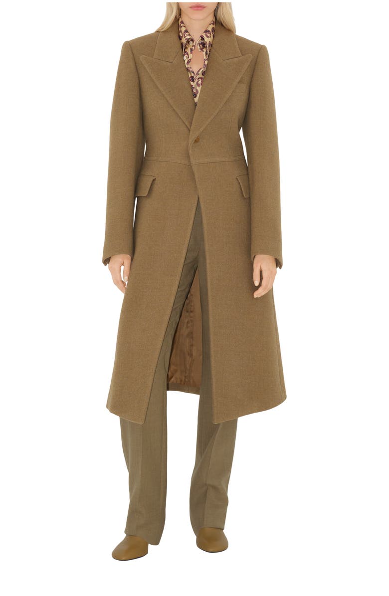 Burberry Wool Tailored Coat, Main, color, 