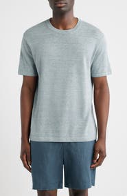 Nordstrom Linen & Cotton Short Sleeve Sweater Tee