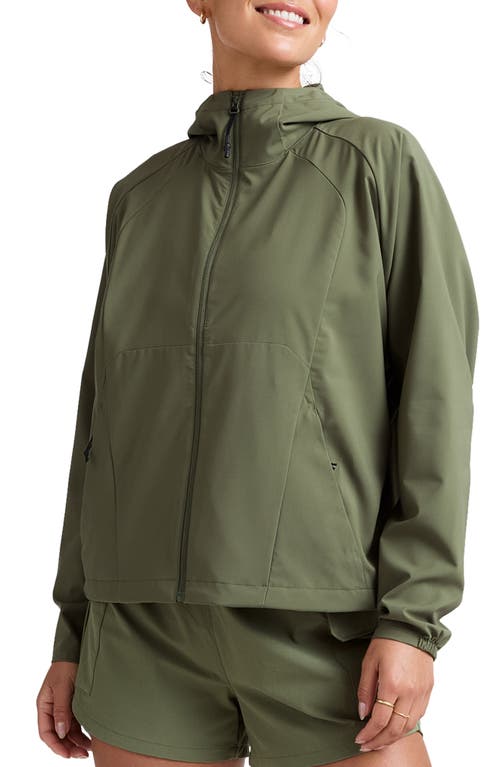Beyond Yoga Cross Country Packable Jacket In Green