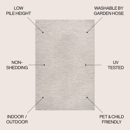 Jonathan Y Ethan Modern Flatweave Solid Indoor/outdoor Area Rug In Light Gray