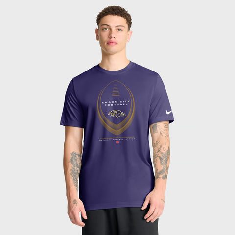 Men's Nike Purple Baltimore Ravens Legend Icon Dri-FIT T-Shirt