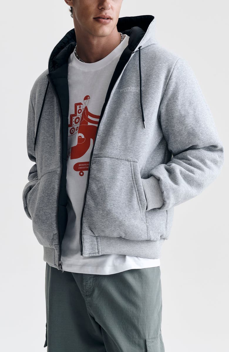 Brooklyn Industries Double Sided Hooded Jacket, Alternate, color, Jet Black