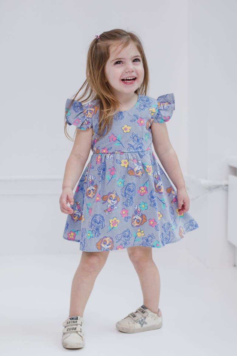 Skye Chambray Dress, Alternate, color, Chambray Blue Skye