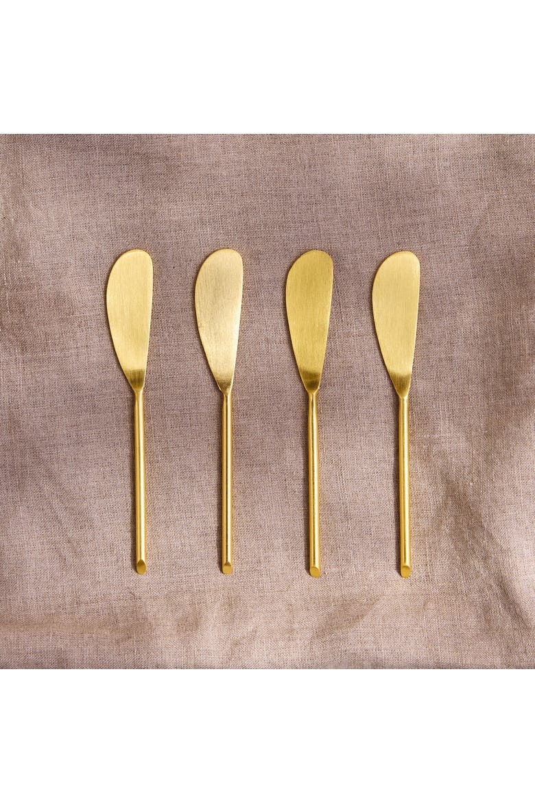 Thin Small Spreader - Set of 4, Alternate, color, Gold