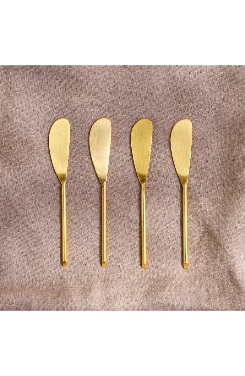 Be Home Thin Small Spreader - Set of 4, Alternate, color, Gold