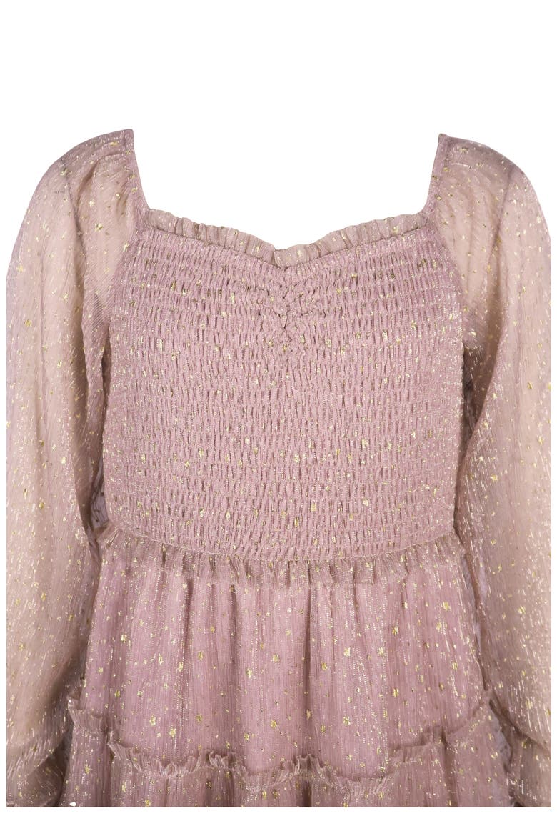 Kids' Smocked Tiered Dress, Alternate, color, BLUSH