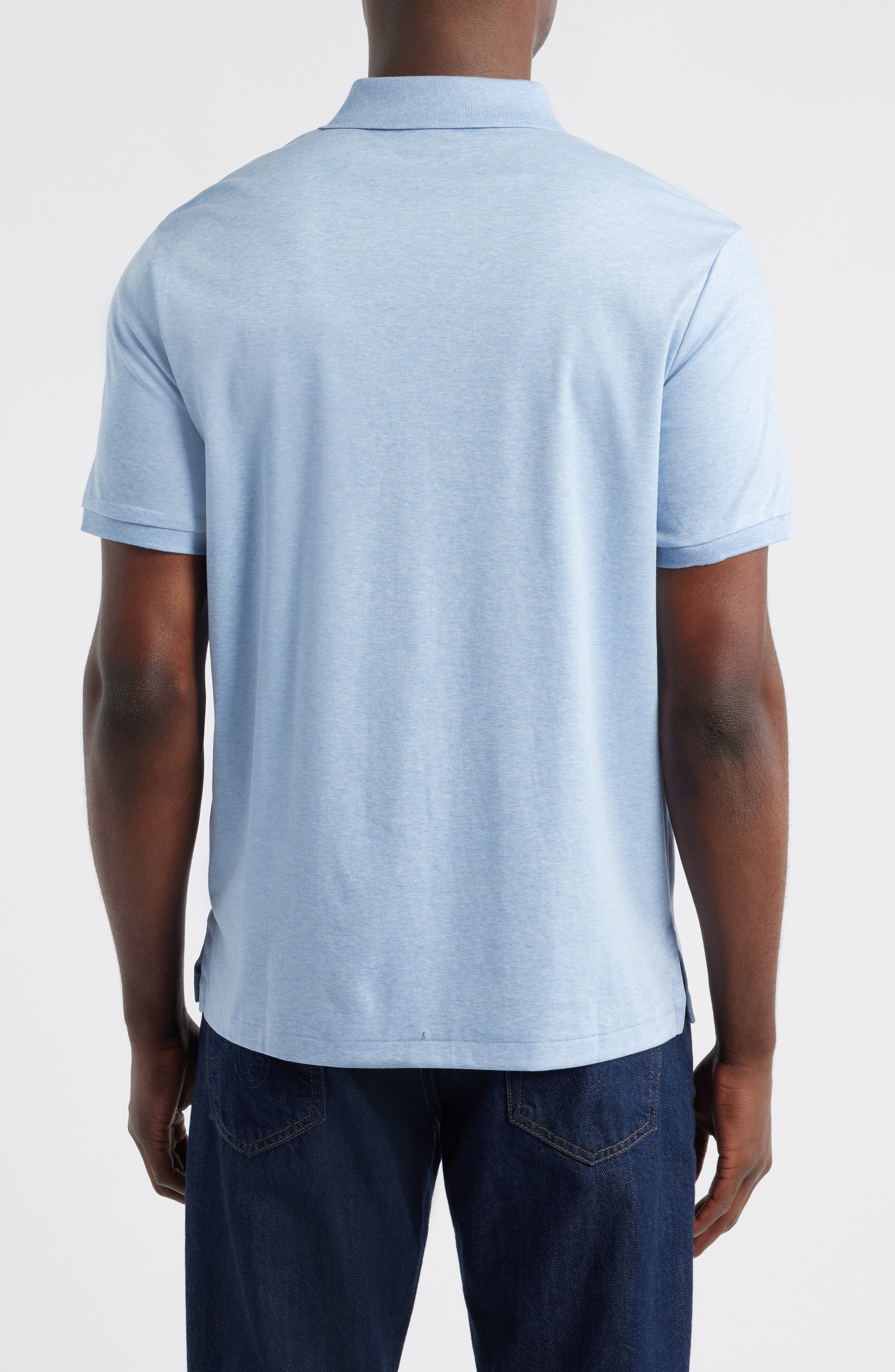 Solid Cotton Jersey Polo - image 4