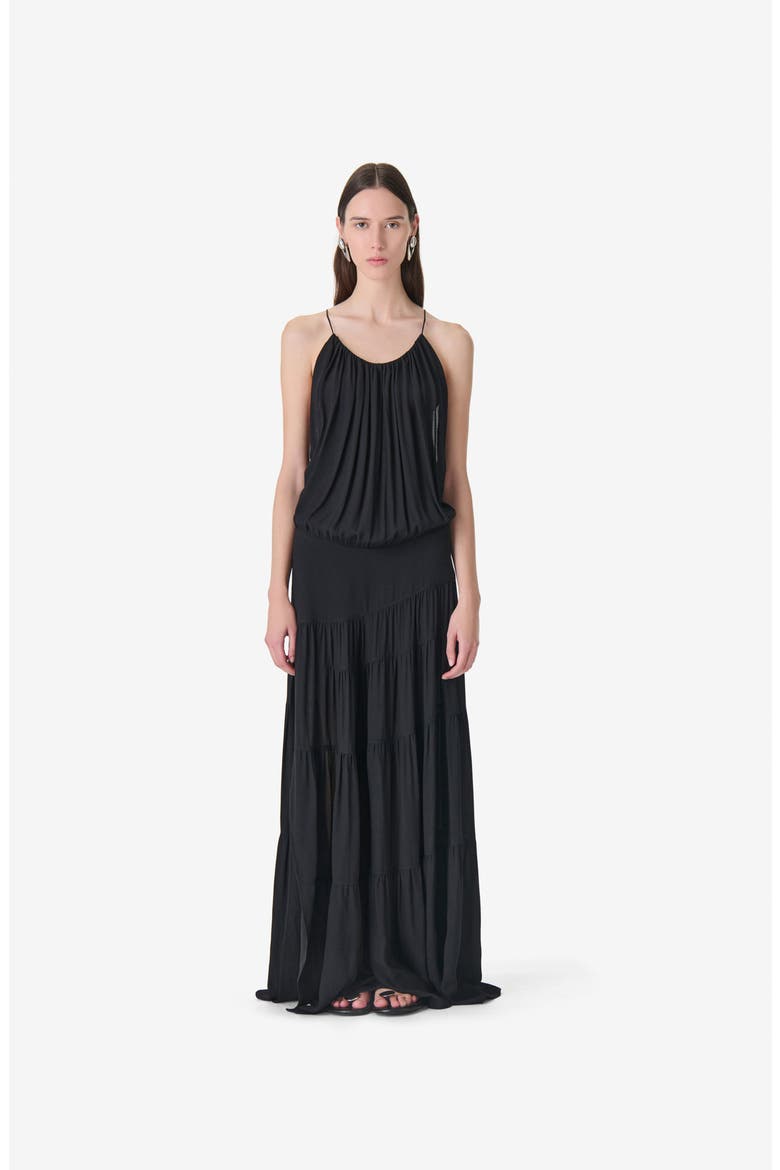 Island Maxi Dress, Main, color, BLACK