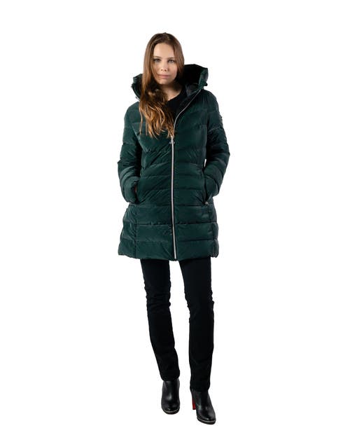 Woodpecker Long Robin Medium Weight Coat In Green