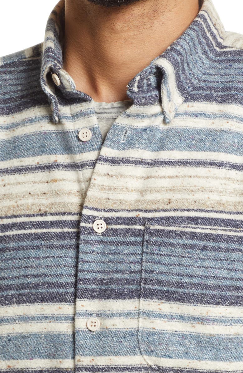 Naked & Famous Denim Naked & Famous Easy Heavyweight Brushed Button-Up Shirt, Alternate, color,