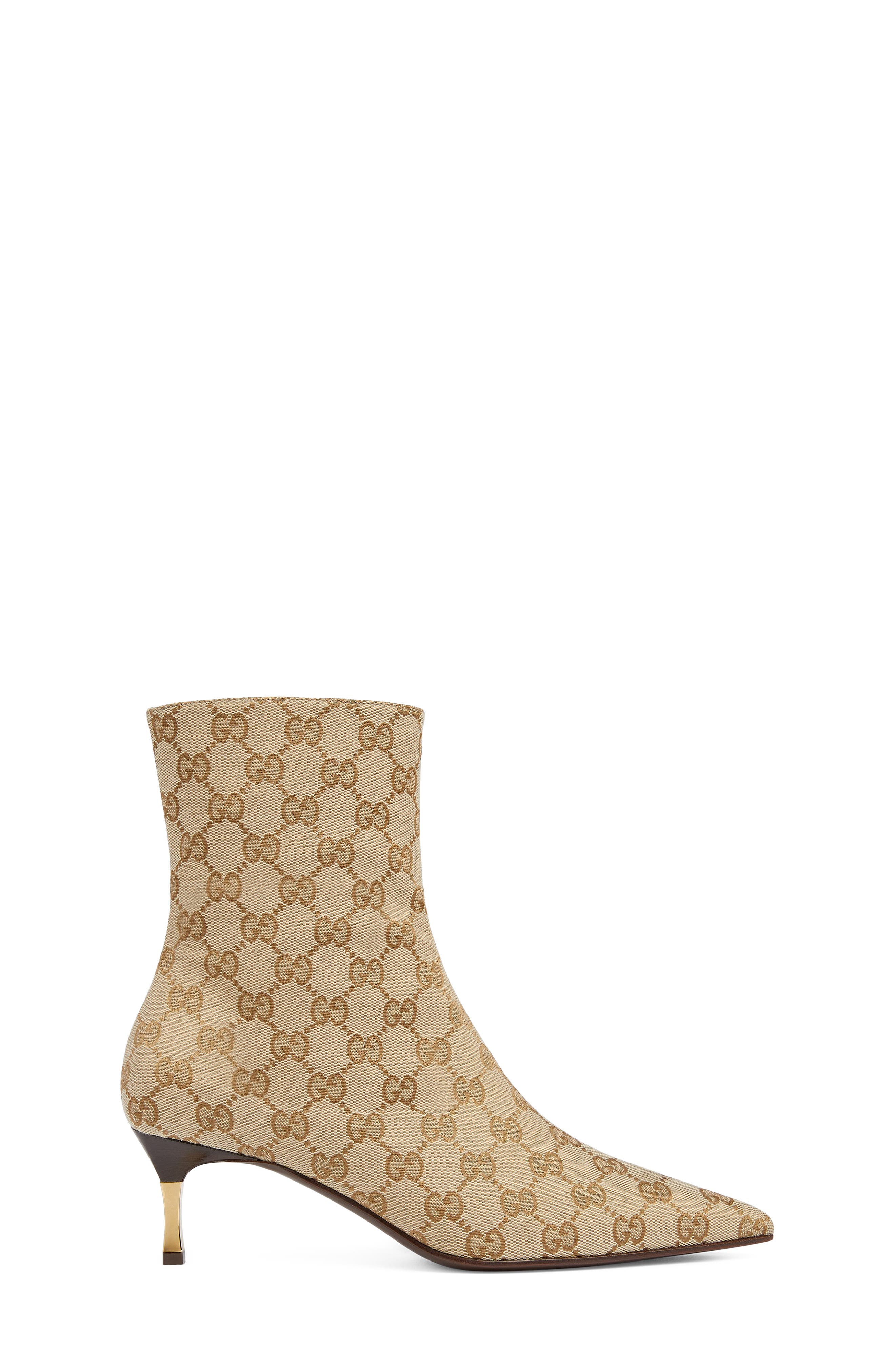 Gucci Trinity Bootie, Alternate, color, 9167 Vintage Sand/ Dark Brown