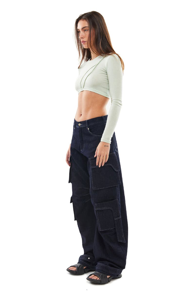 Mother of All Pepper Crop Top, Alternate, color, Turquoise