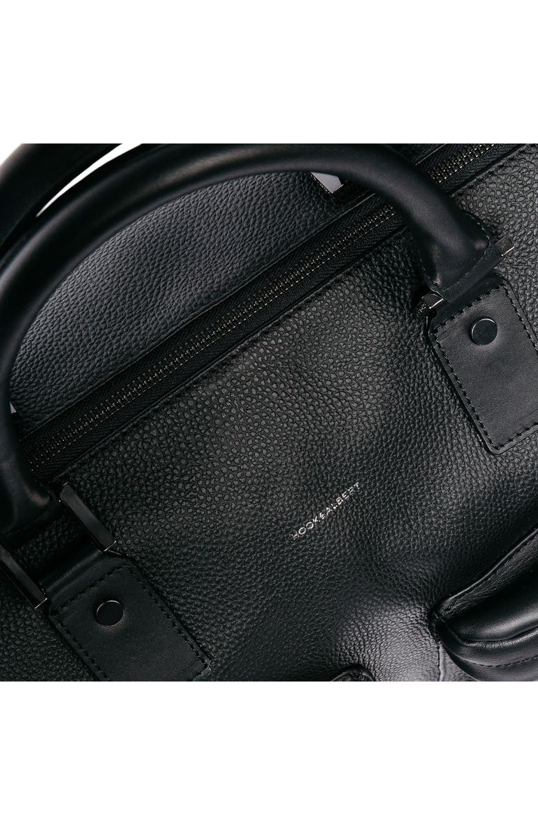 hook + ALBERT Leather Garment Bag, Alternate, color,