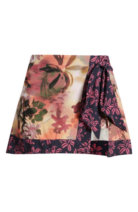 Sun Soaked Sarong Miniskort