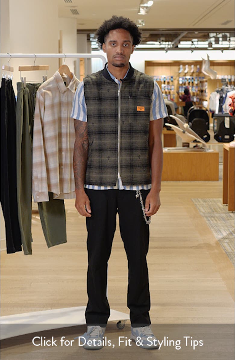 Thistle Plaid Organic Cotton Work Vest, sales video thumbnail