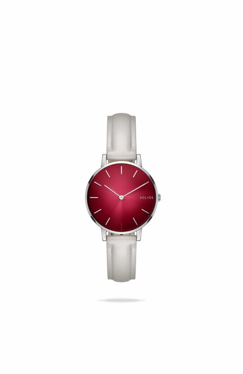 Solios Watches The Solar Mini | Red Dial