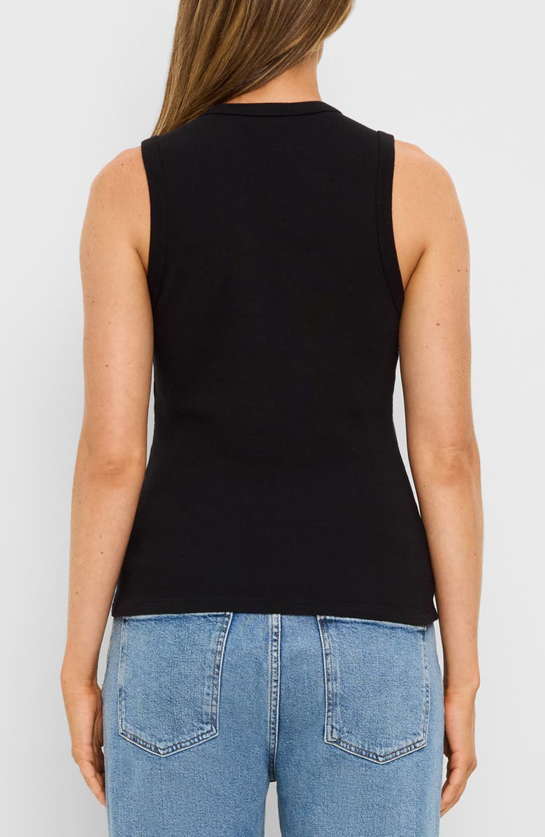 Michael Stars Brynn Scoop Neck Muscle Tank, Alternate, color, Black