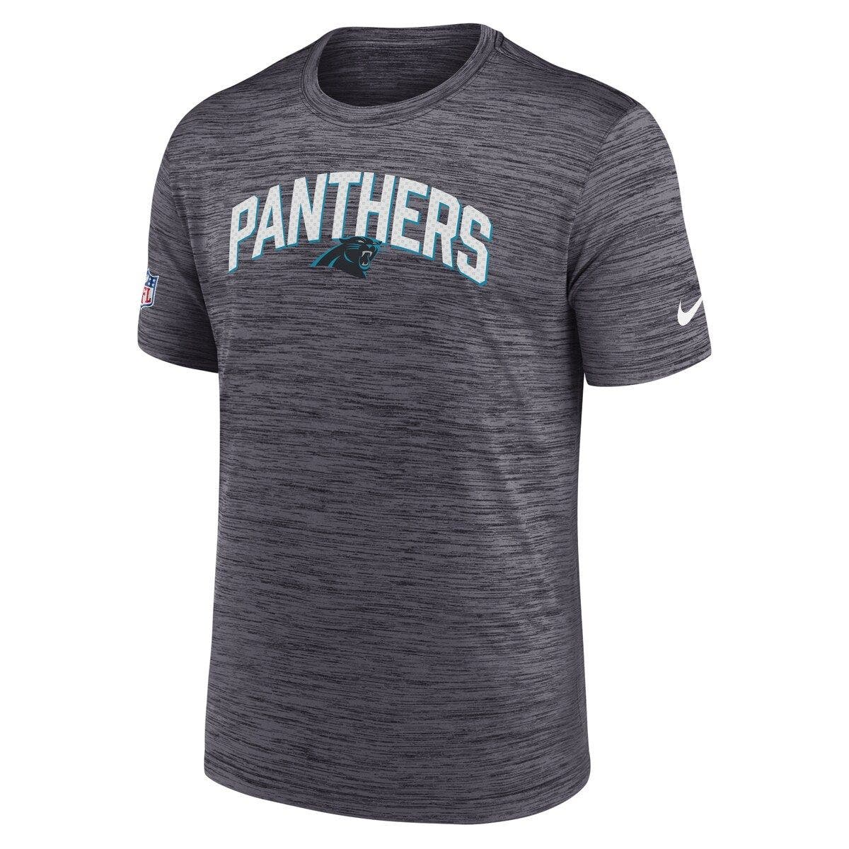 Men's Nike Black Carolina Panthers Sideline Velocity Athletic Stack Performance T-Shirt - image 2
