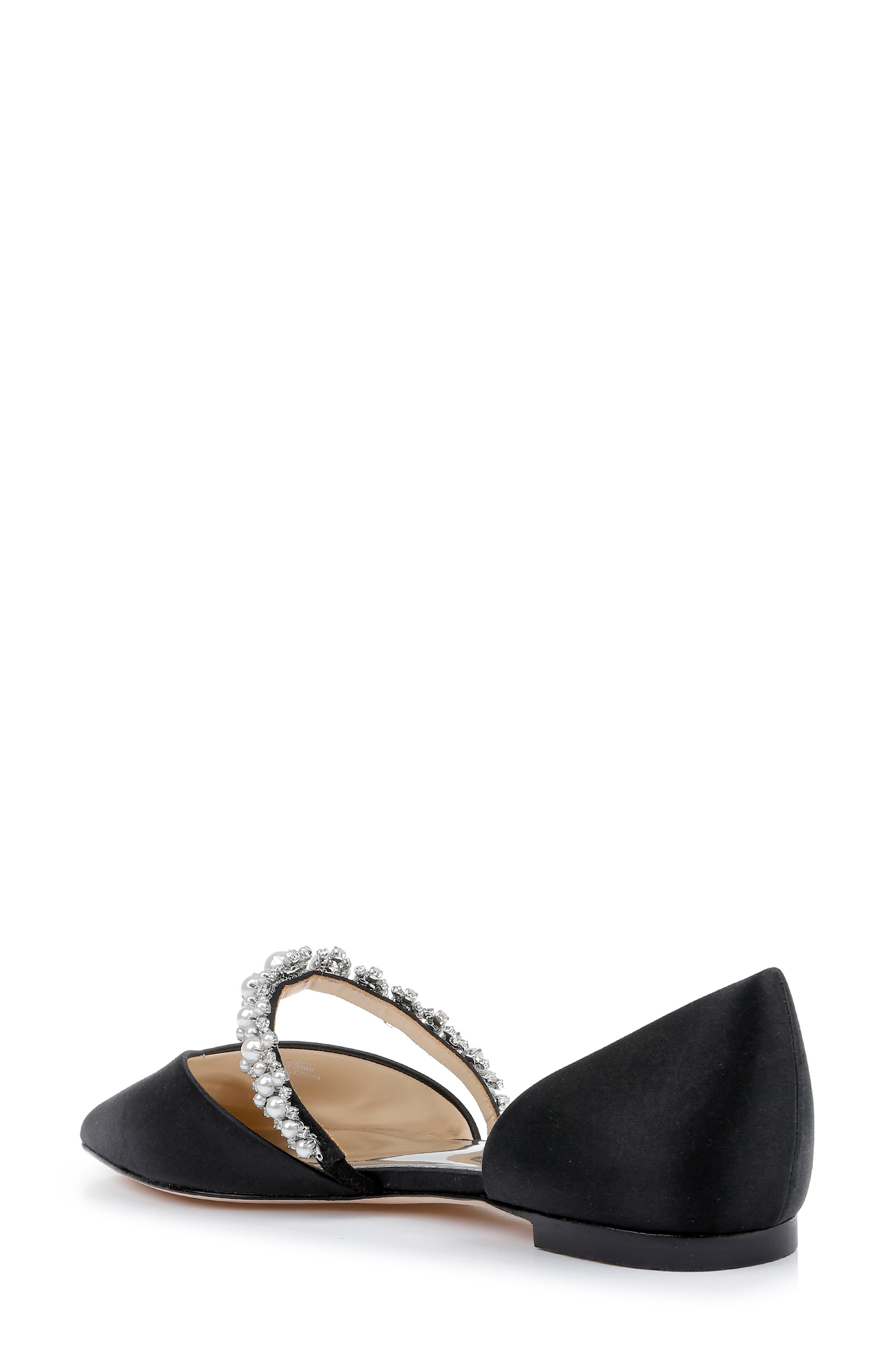 Natalia d'Orsay Flat, Alternate, color, BLACK