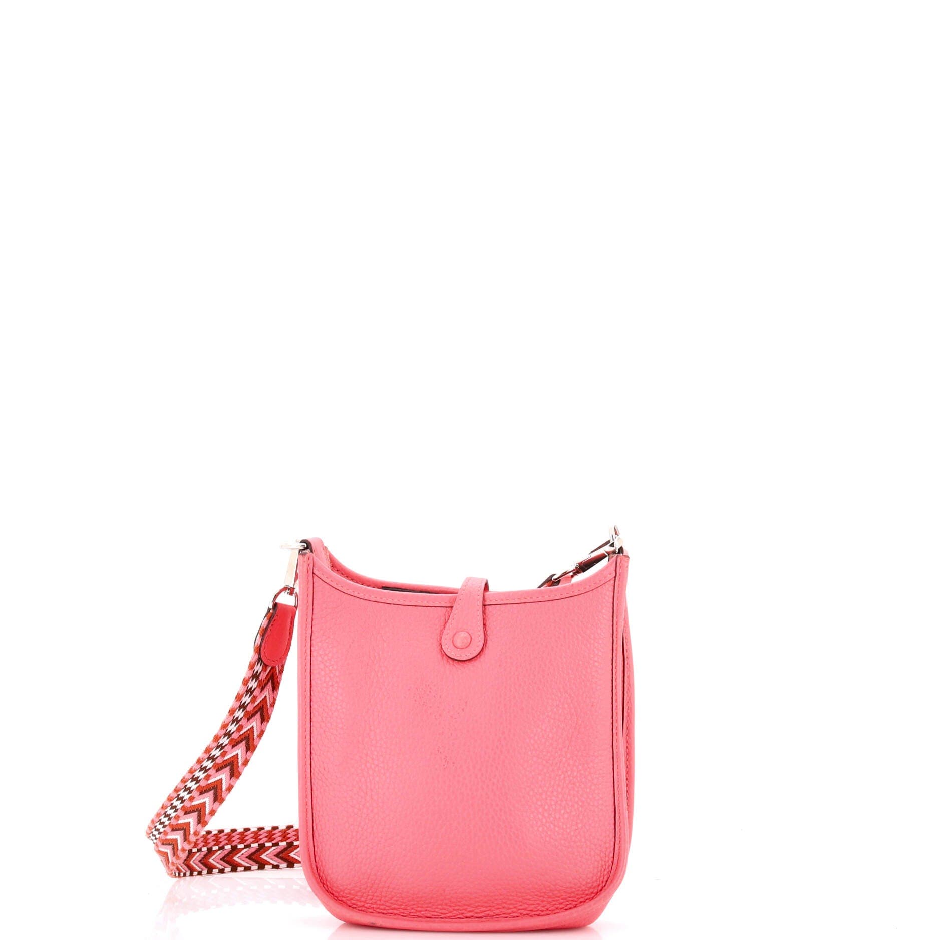 Pre-Owned Hermes Evelyne Bag Gen III Clemence TPM, Alternate, color, Rose Azalee