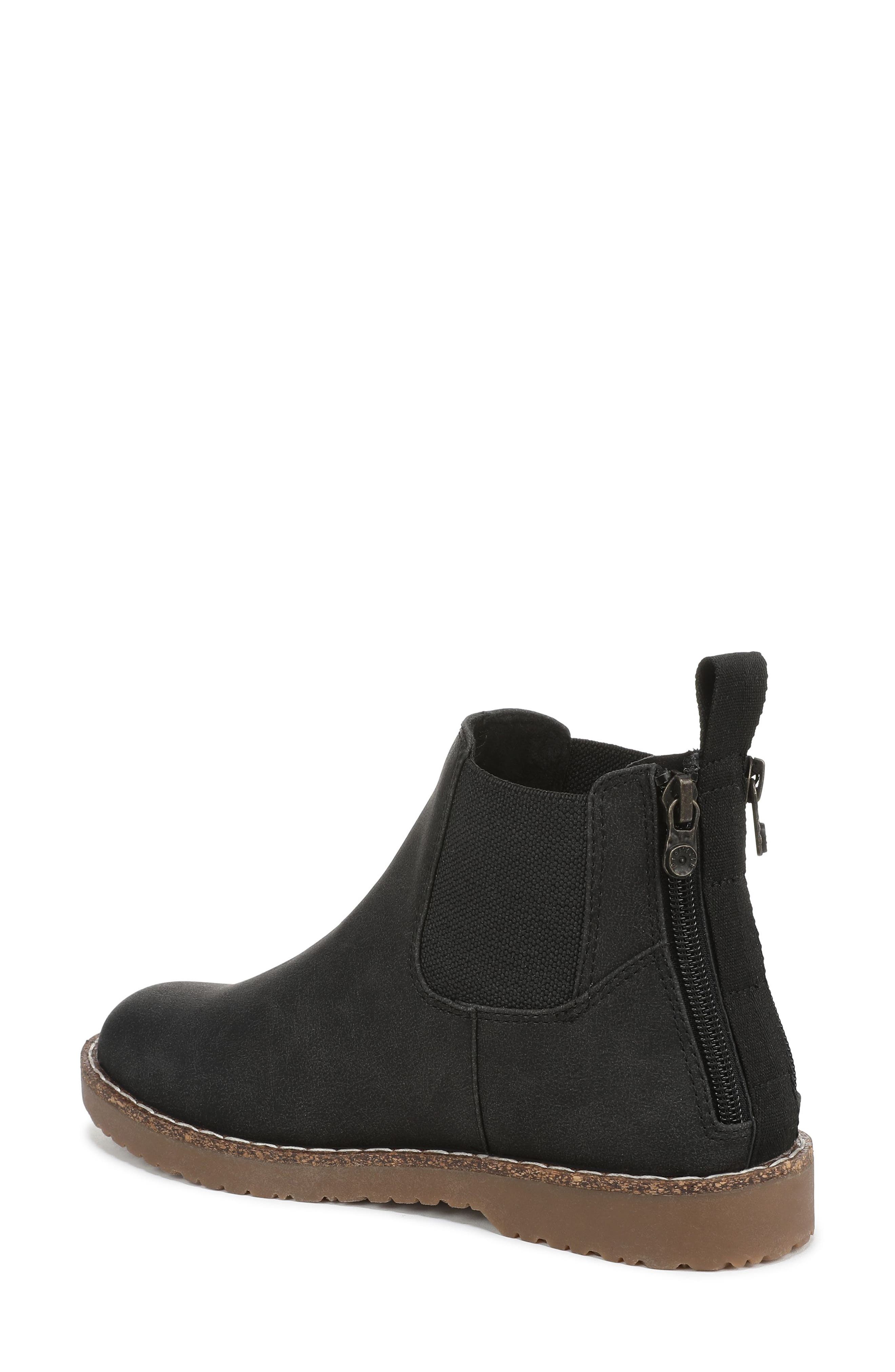 Blowfish Malibu Chillin' Chelsea Boot, Alternate, color, Black Faux Leather