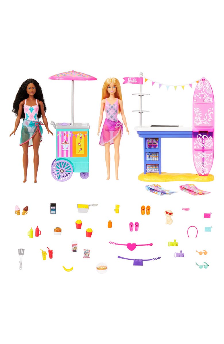 Mattel Malibu Barbie<sup>®</sup> & Brooklyn Beach Boardwalk Playset, Alternate, color, 