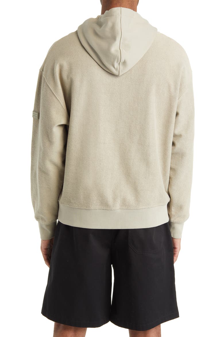Reversed Hoodie Sweatshirt, Alternate, color, DEEP FOG