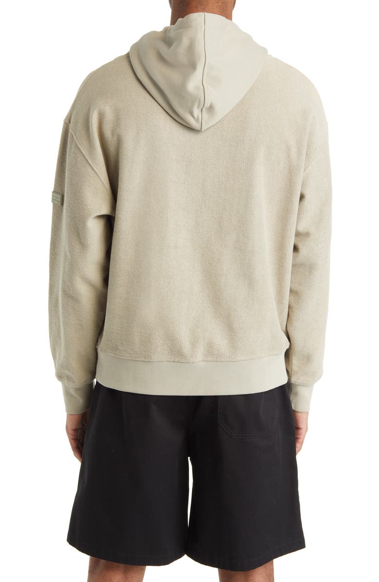 FRAME Reversed Hoodie Sweatshirt, Alternate, color, Deep Fog