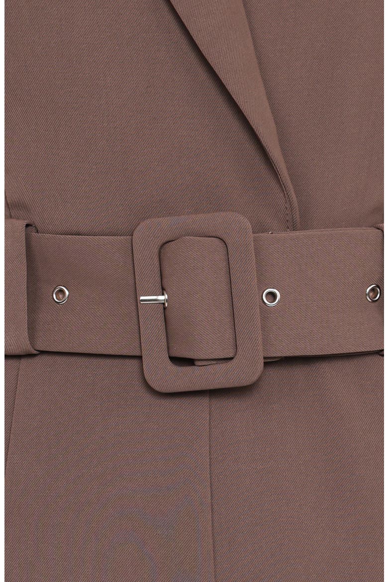 Sienna Belted Sleeveless Wide Leg Jumpsuit, Alternate, color, KHAKI BROWN