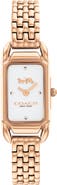 COACH Cadie Rectangular Bracelet Watch, 17.5mm x 28.5mm
