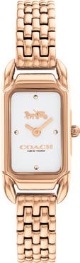 COACH Cadie Rectangular Bracelet Watch, 17.5mm x 28.5mm