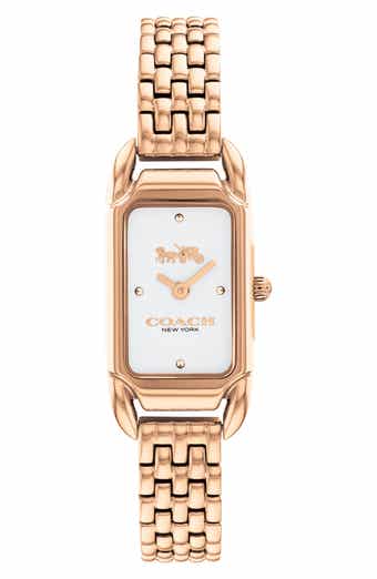 COACH Cadie Rectangular Bracelet Watch, 17.5mm x 28.5mm