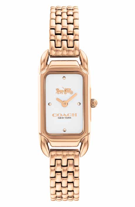 COACH Cadie Rectangular Bracelet Watch, 17.5mm x 28.5mm