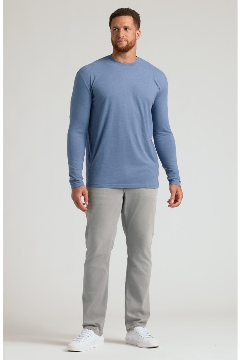 Tall Classic Long Sleeve T-Shirt, Alternate, color, DARK HEATHER VINTAGE NAVY